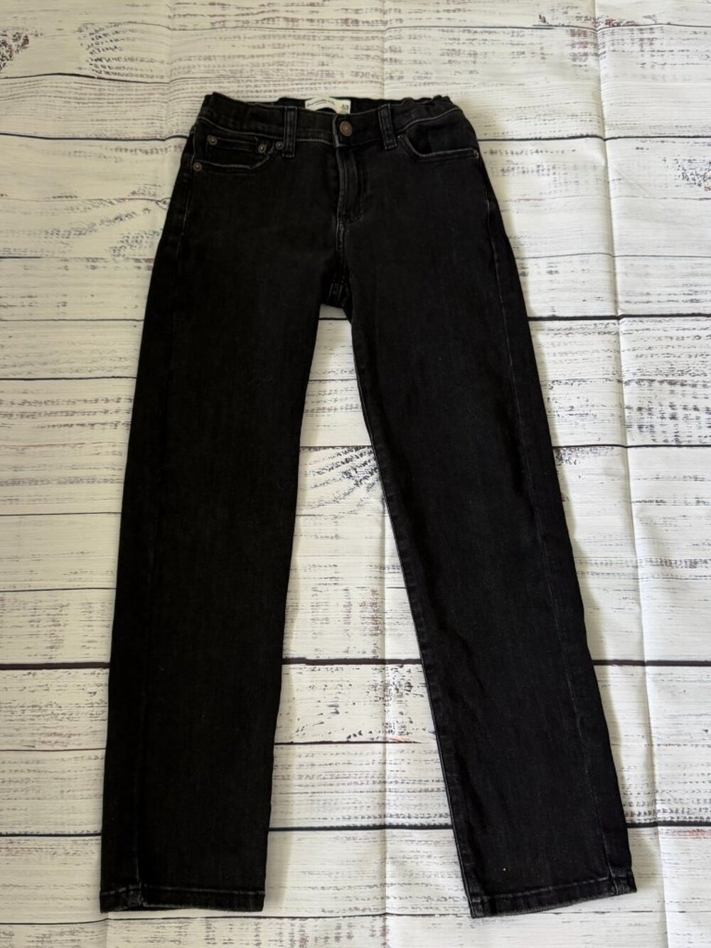 Abercrombie Kids Boy Straight Jeans size 9/10 long w/adjustable straps